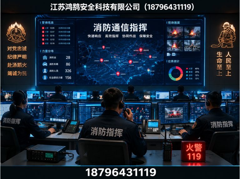 遂宁消防通信指挥展示图